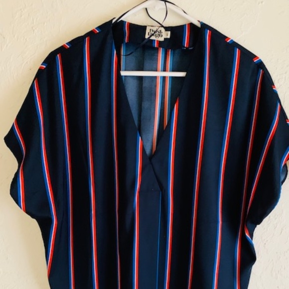 Tatiana blouse - Twist and Tango - Blue with red - Picture 1 of 3